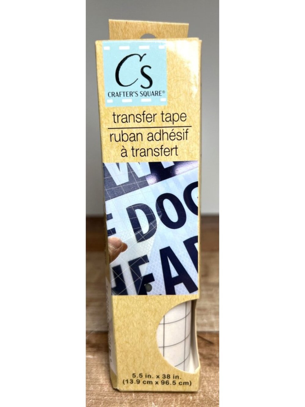 Crafters Square Transfer Tape 5.5 In. X 38 In. Adhesive For Vinyl Decals & Craft